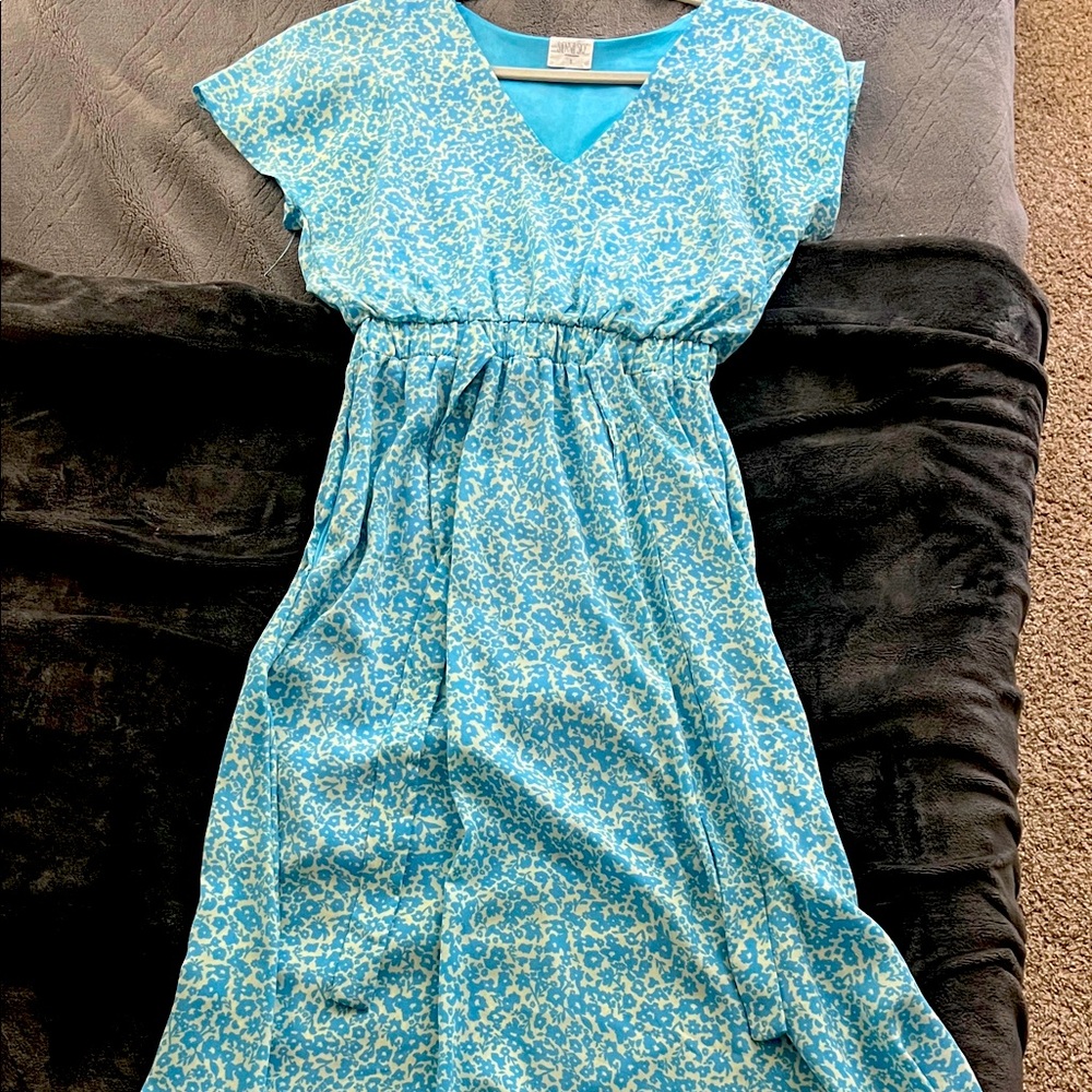 Sienna Sky Blue Floral Maxi Dress